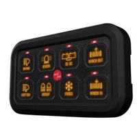 Switch Panel 8 Way 10-30V 60A Continuous On/Off or Momentary Programmable with 2 High Beam Inputs